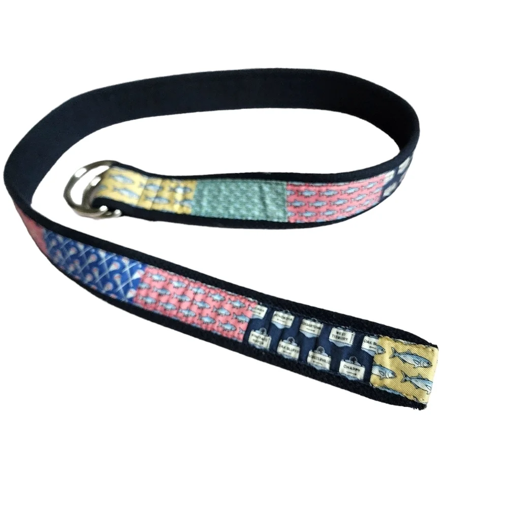 VINEYARD‎ VINES patchwork preppy belt junior's small